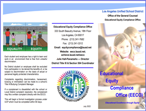 Educational Equity Compliance Office brochure